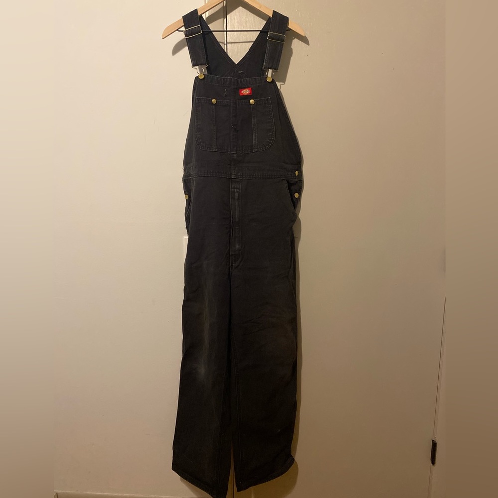 Dickies Classic Bib Overalls - Black - Size 36x32